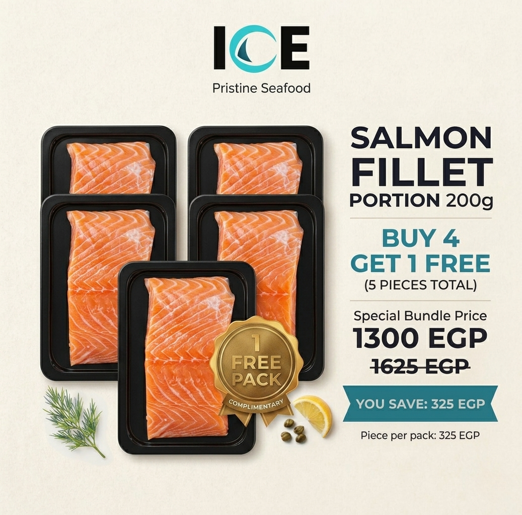 Salmon Fillet Portion 200gm - 4 + 1 FREE