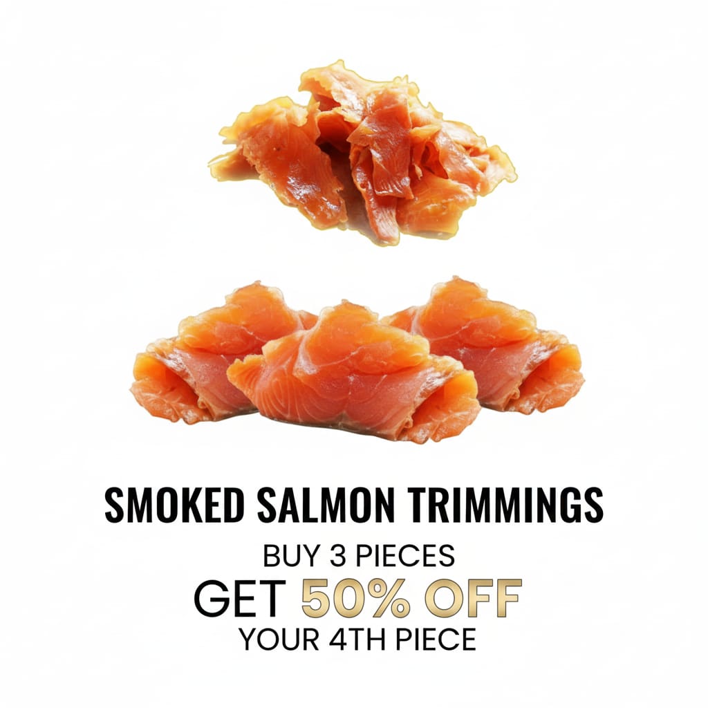 Smoked Salmon Trimmings 4×250gm