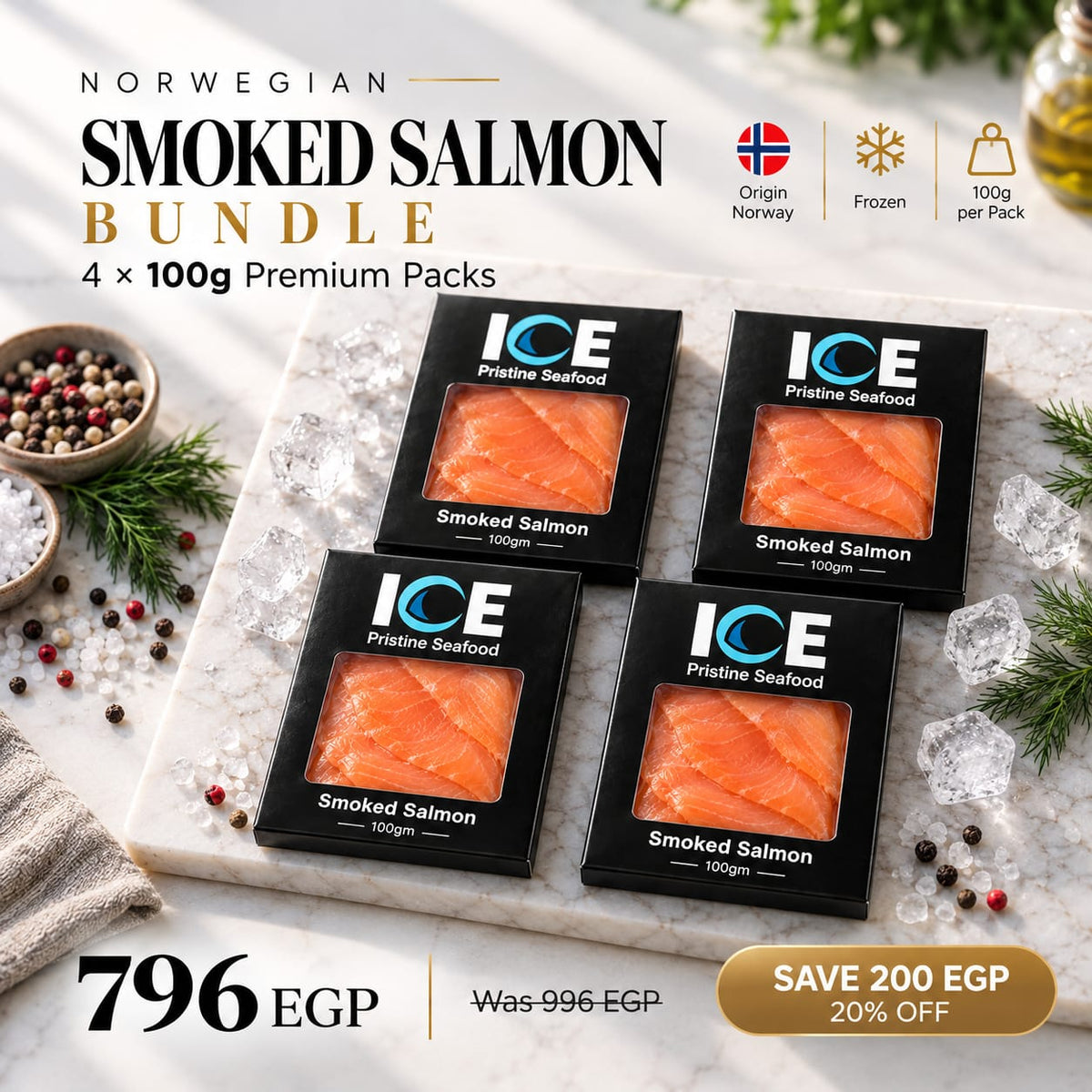 Bundle | Smoked Salmon  4 × 100g