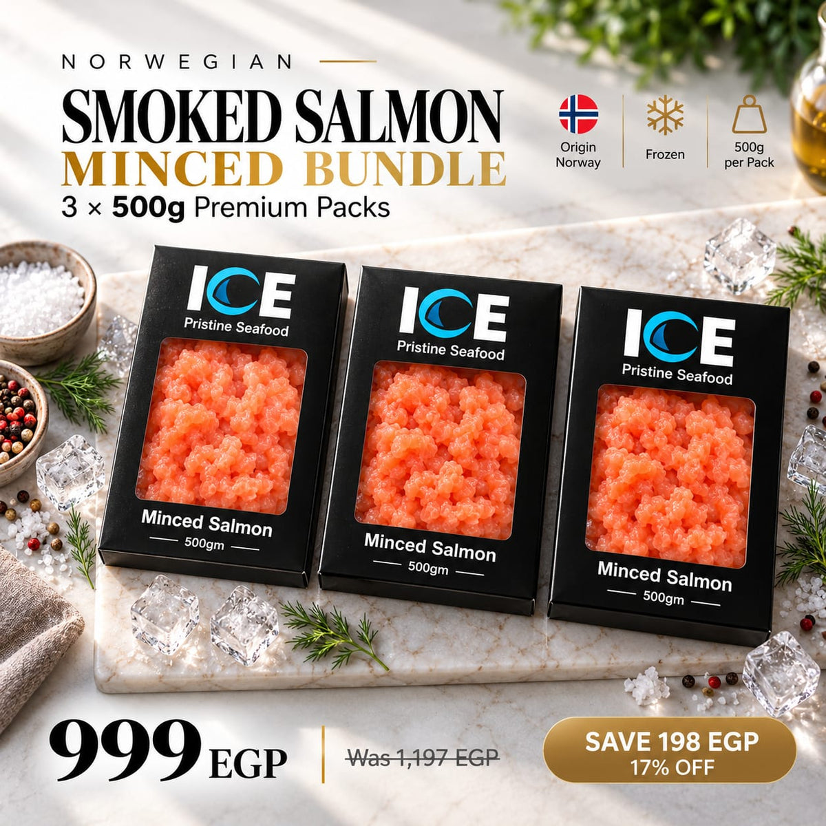 Bundle | Salmon Minced 3 x 500 g
