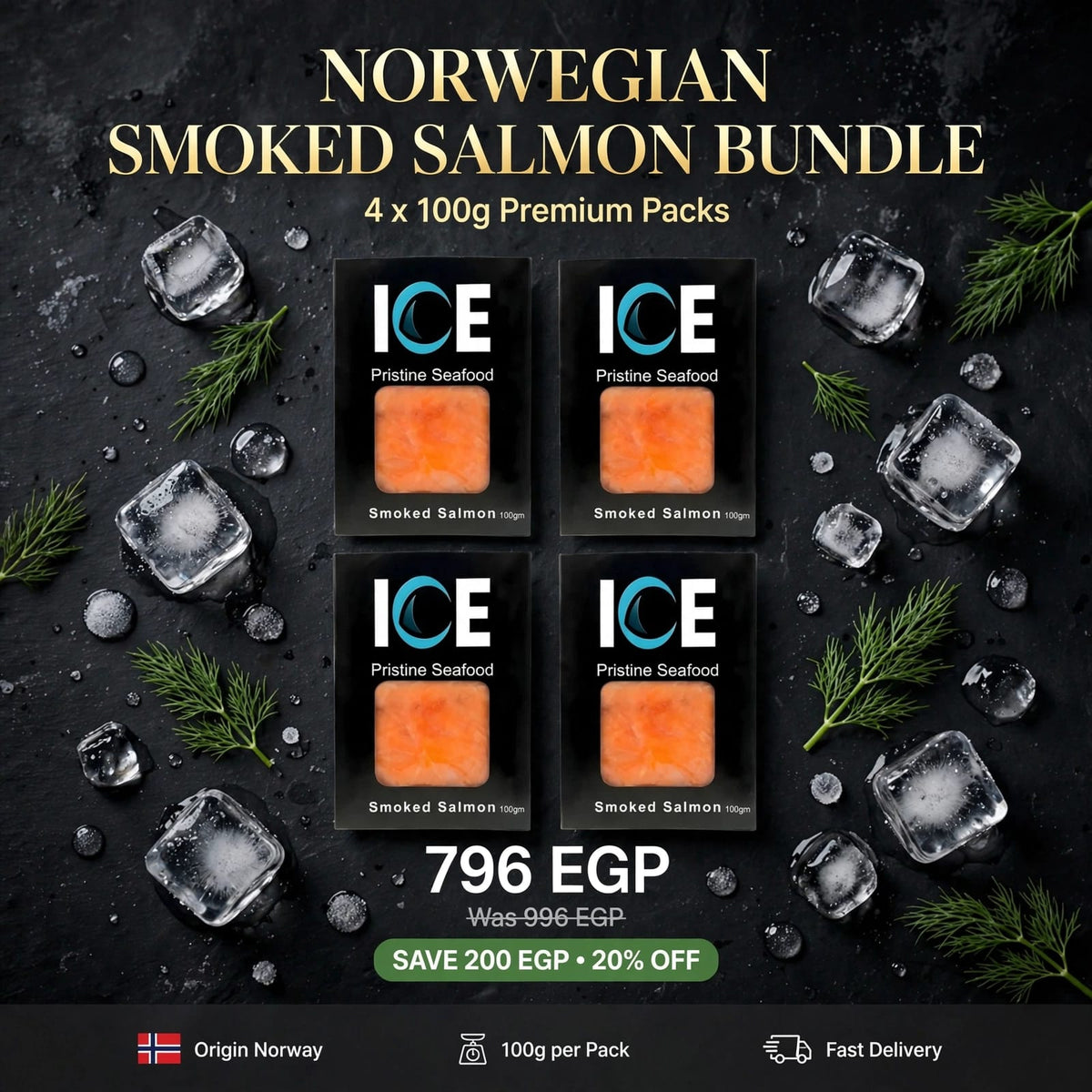 Bundle | Smoked Salmon  4 × 100g