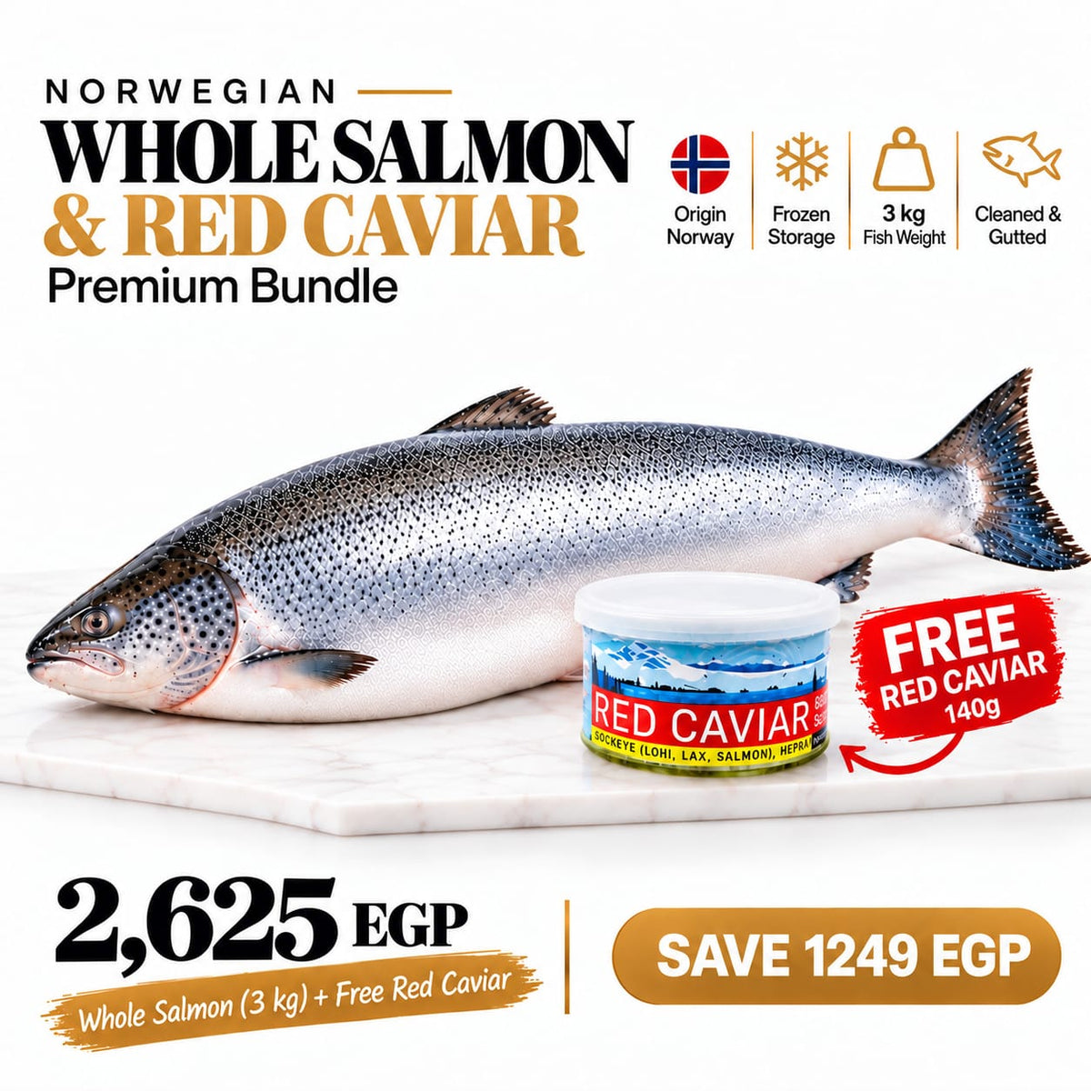 Whole Salmon Fish