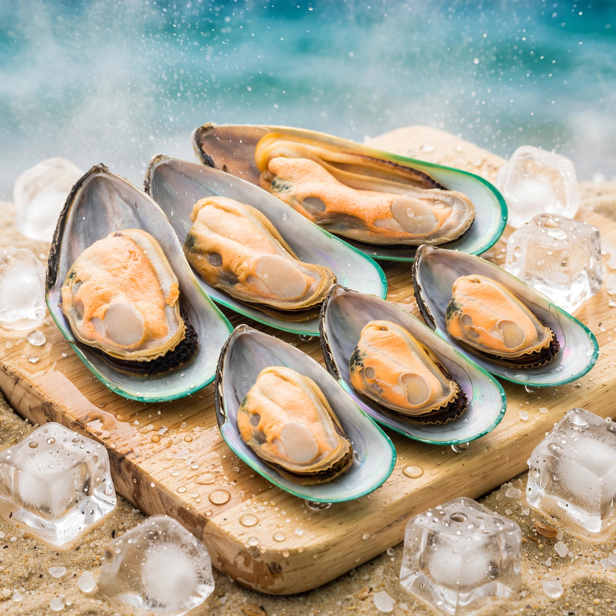 Half Shell Mussels