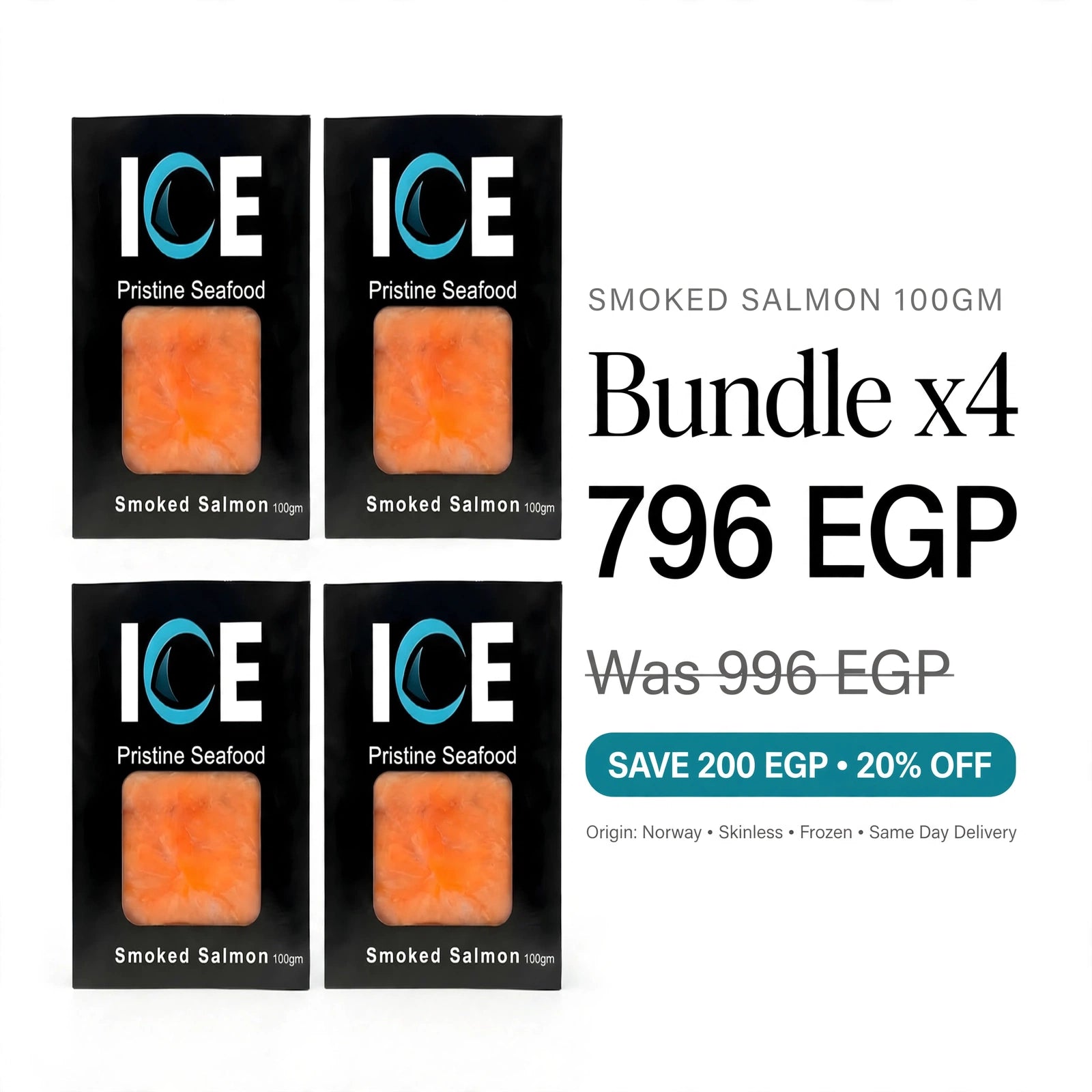 Bundle | Smoked Salmon  4 × 100g