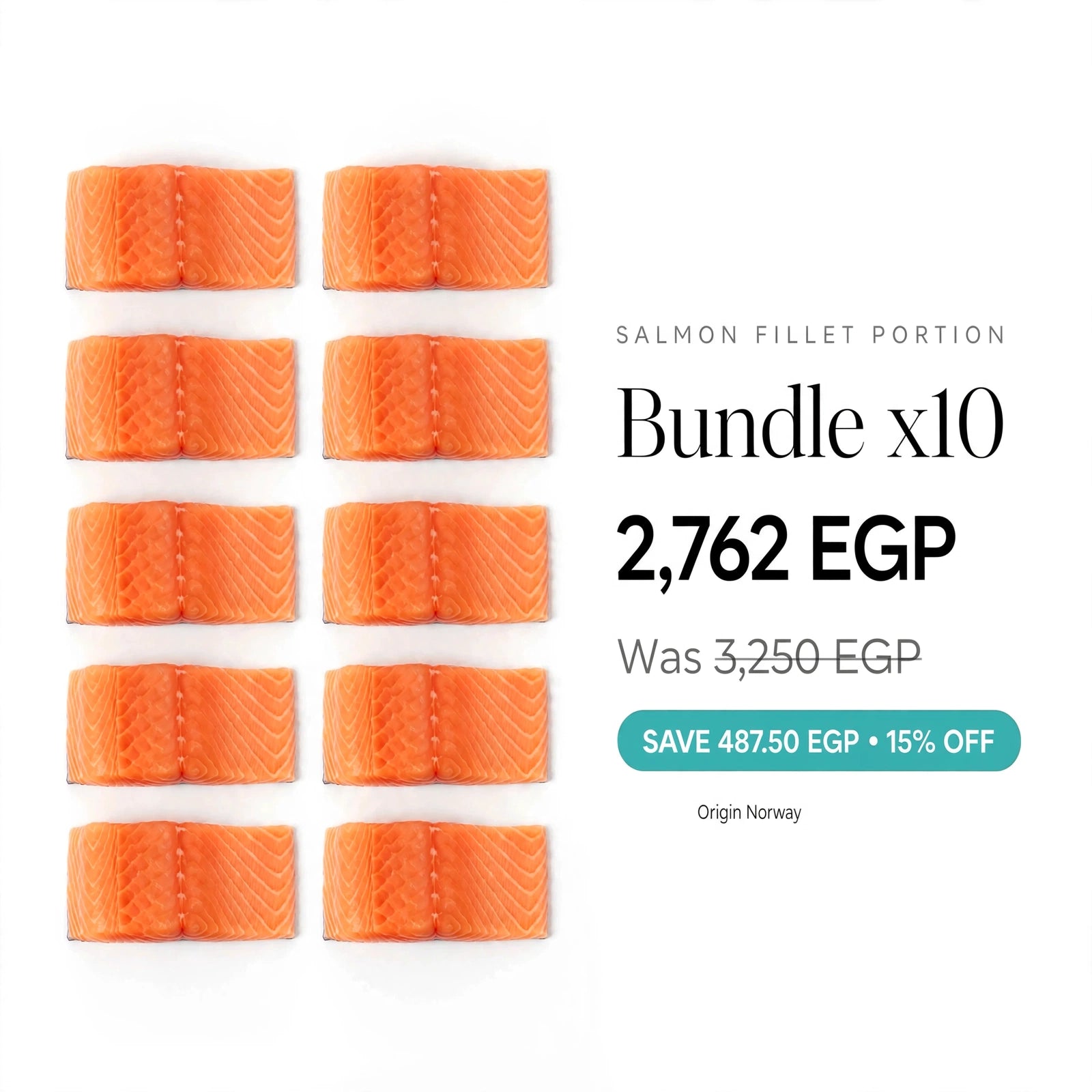 Bundle | Salmon Fillet Portions  10 × 200g