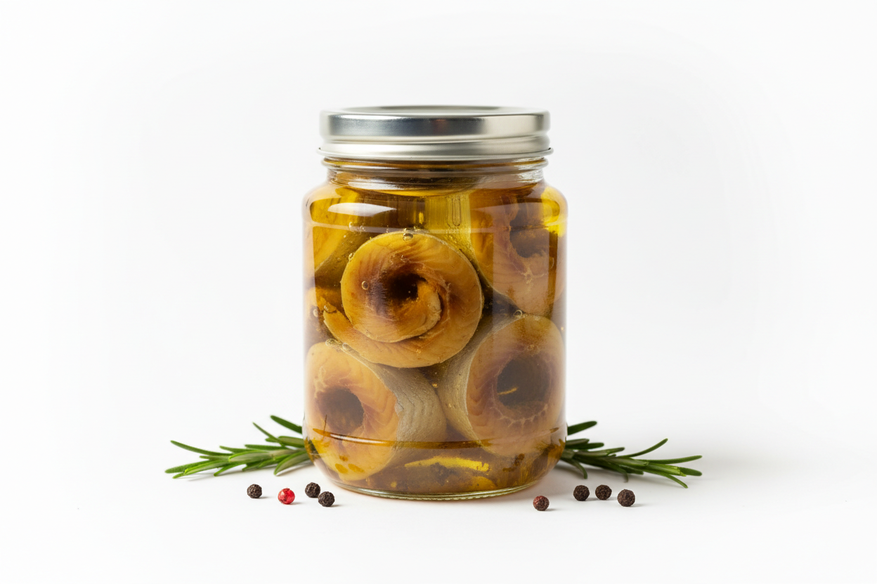 Smoked fillet Herring with Oil,jar